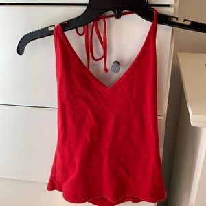 Red halter top, perfect condition